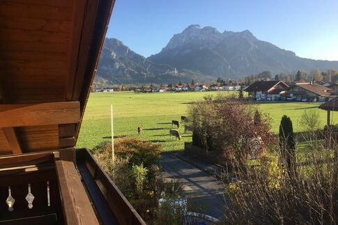 Königlicher Schloss- und Alpenblick