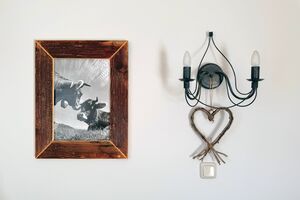 Wohnzimmer Wanddekoration Detail