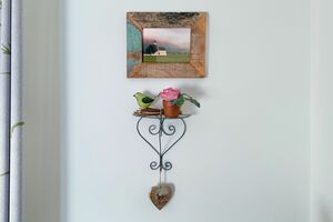 Wohnzimmer Wanddekoration Detail