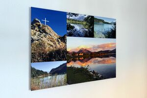 Essbereich Wandbild Allgäu Detail