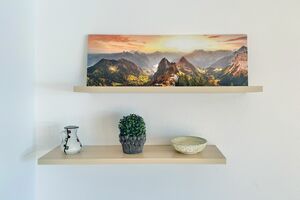 Wohnzimmer Wanddekoration Detail