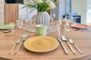 Gedeckter Esstisch Detail