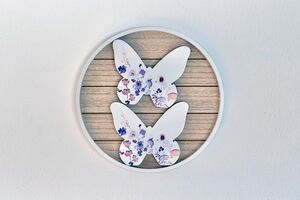 Wohnzimmer Wanddekoration Detail