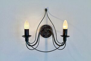 Wohnzimmer Wandlampe Detail